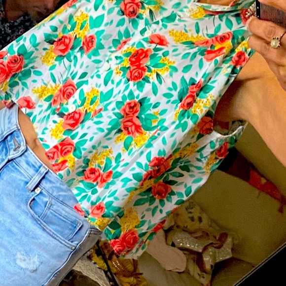 Vintage button up crop top - Picture 2 of 4